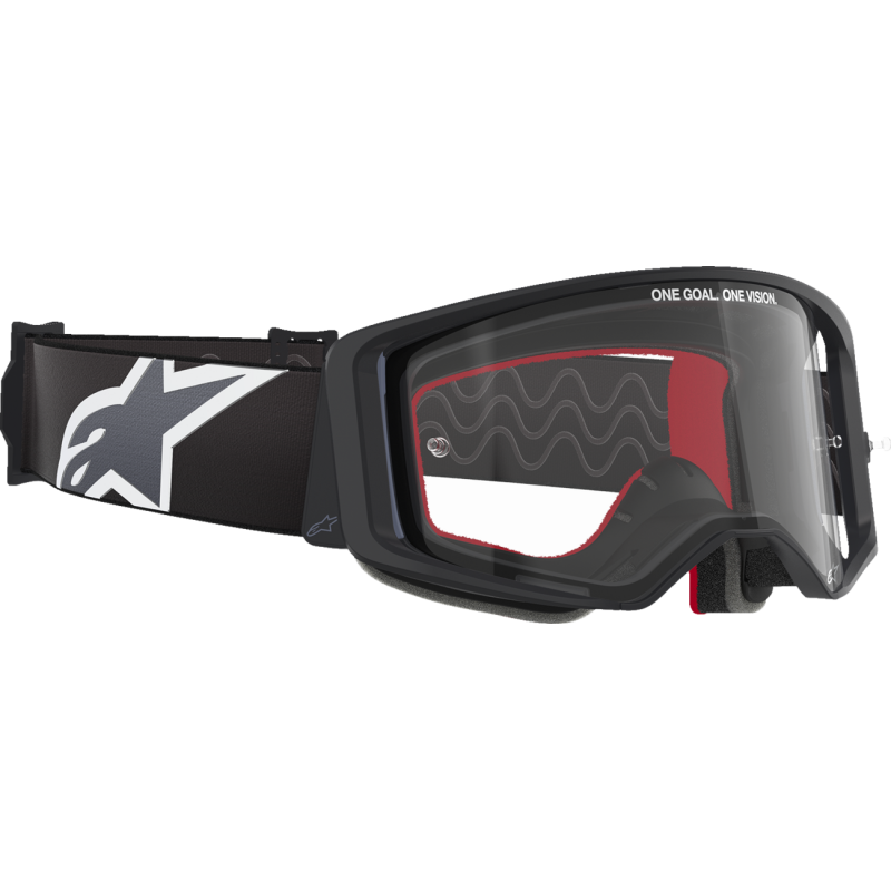 Alpinestars Supertech Goggle, Corp Black/Gray with Clear Lens