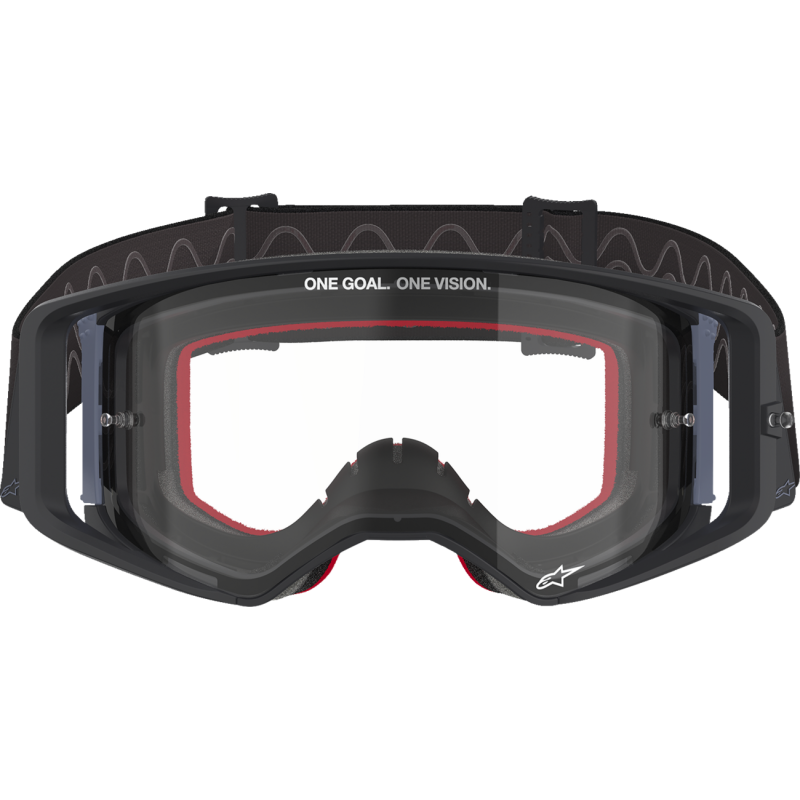 Alpinestars Supertech Goggle, Corp Black/Gray with Clear Lens