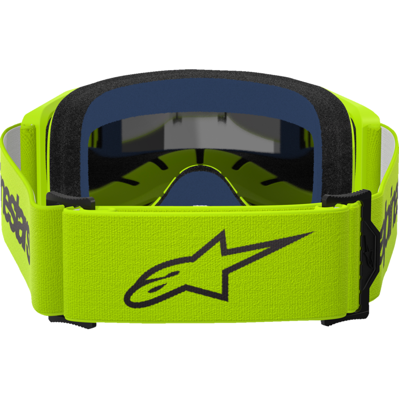 Alpinestars Vision 3 Goggle, Wordmark Yellow Fluo/Yellow Fluo with Mirror Silver Lens
