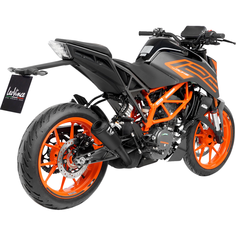 LeoVince LV-10 Black Stainless Steel Slip-On Exhaust