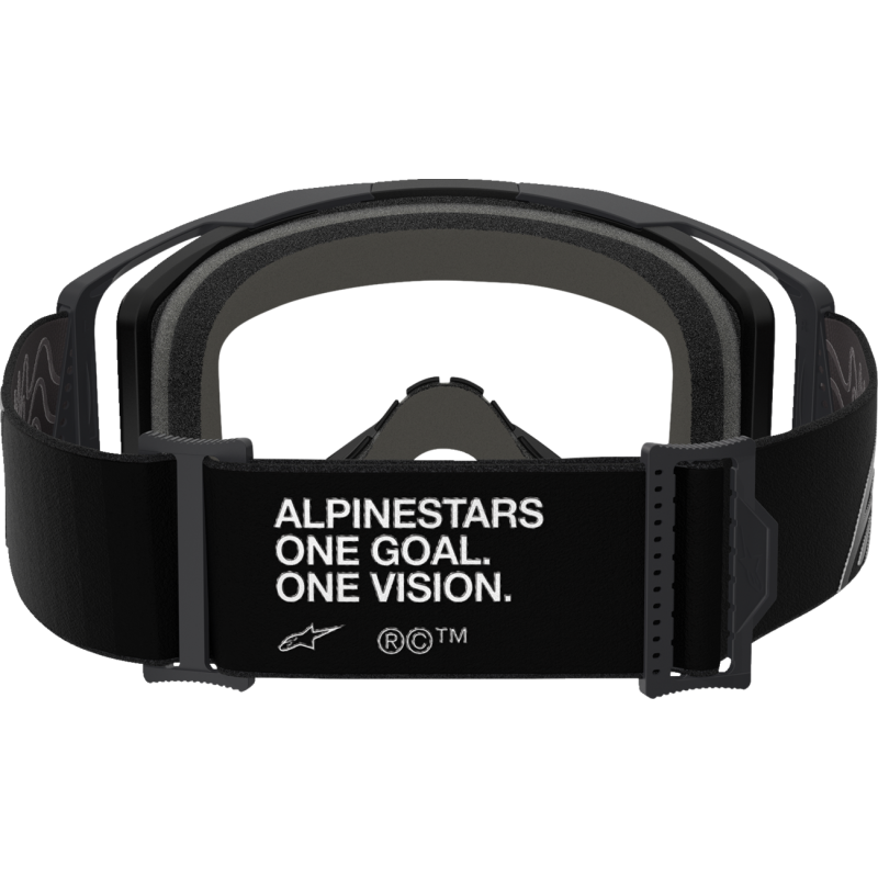 Alpinestars Vision 8 Goggle, Corp Black/Black with Clear Lens