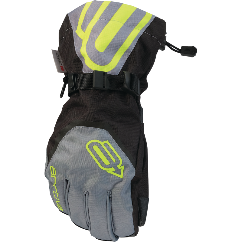 Arctiva Men's Pivot 8 Gloves, Gray/Hi-Viz, Size M