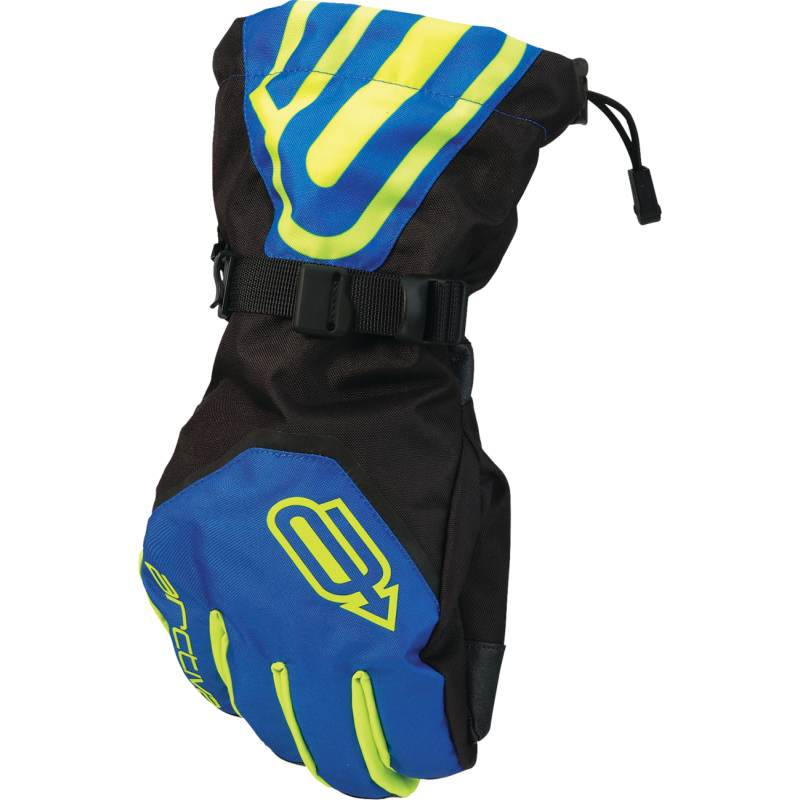 Arctiva Men's Pivot 8 Gloves, Blue/Hi-Viz, Size S