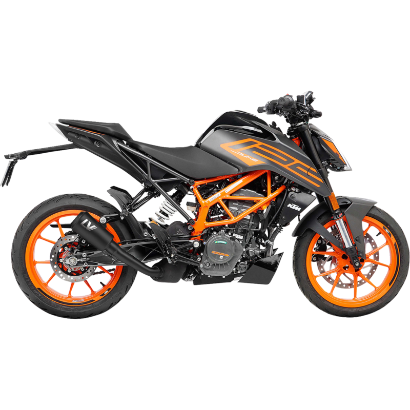 LeoVince LV-10 Black Stainless Steel Slip-On Exhaust