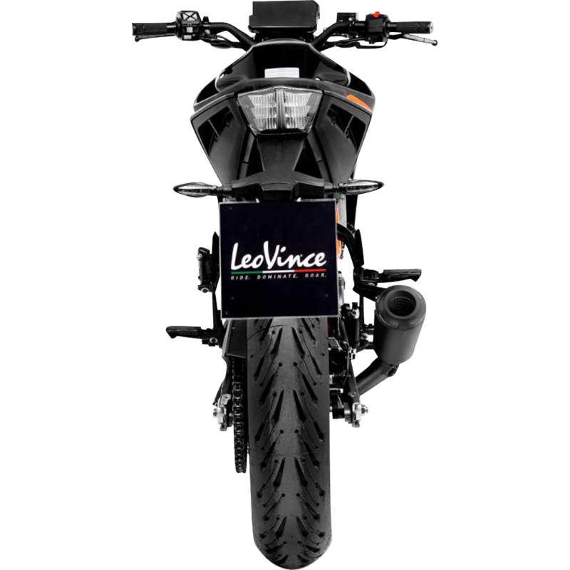 LeoVince LV-10 Black Stainless Steel Slip-On Exhaust