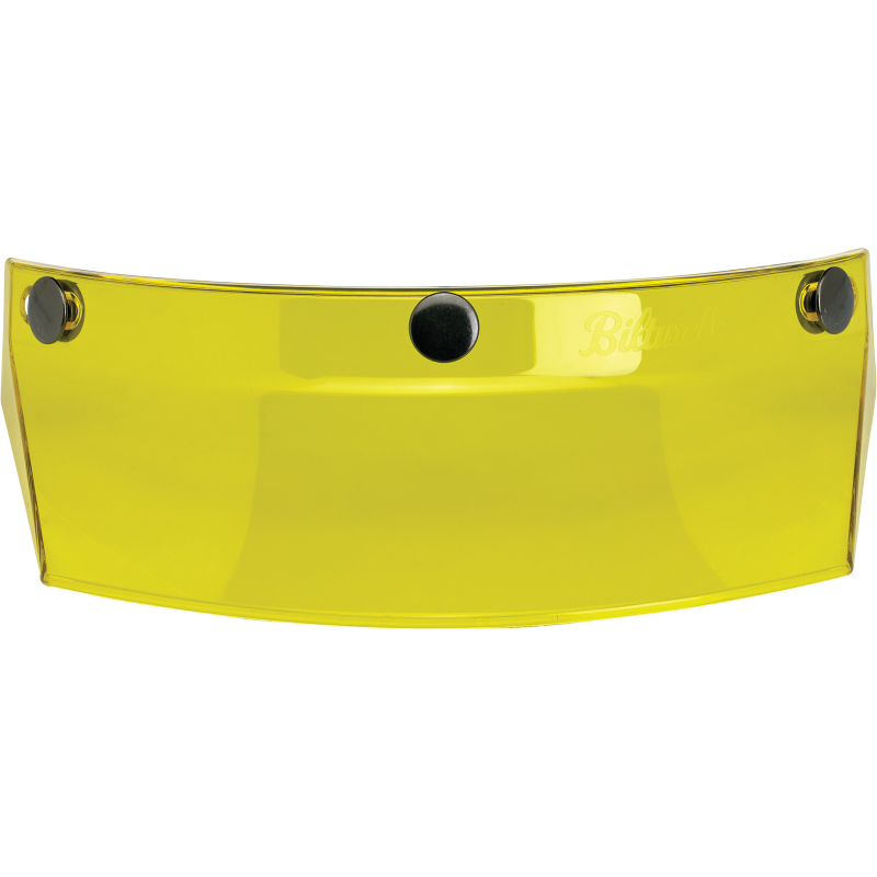 Biltwell Inc. 3-Snap Visor, Yellow Translucent