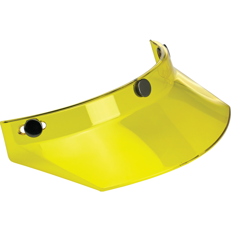 Biltwell Inc. 3-Snap Visor, Yellow Translucent