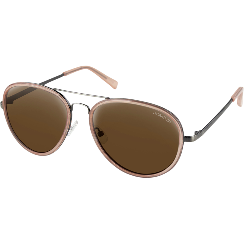 Goose Sunglasses - Blush/brown HD w/ silver mirror lens