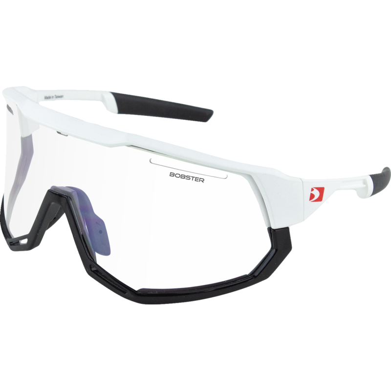 Freewheel Sunglasses - Matte white and gloss black/clear