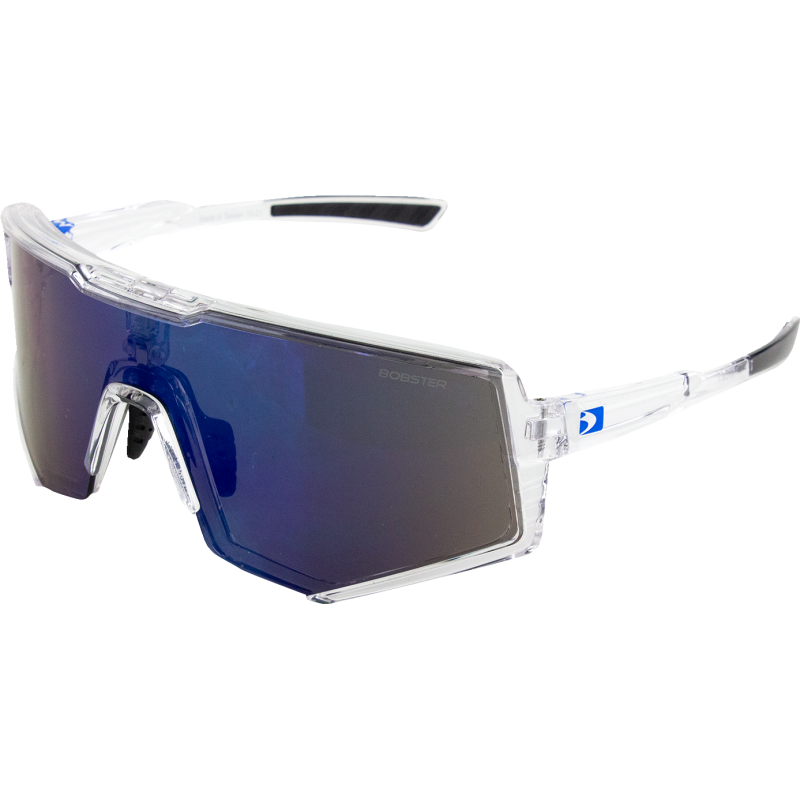 Sprocket Sunglasses - Crystal clear/blue mirror