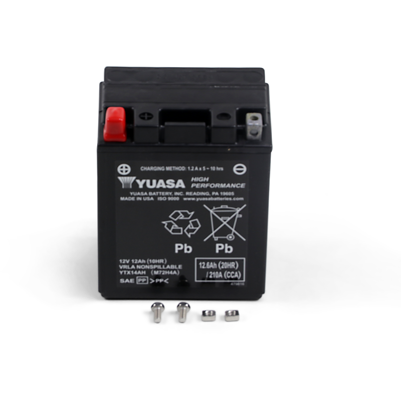 Yuasa High-Performance Factory-Activated AGM Maintenance-Free Battery for Victory Octane 17