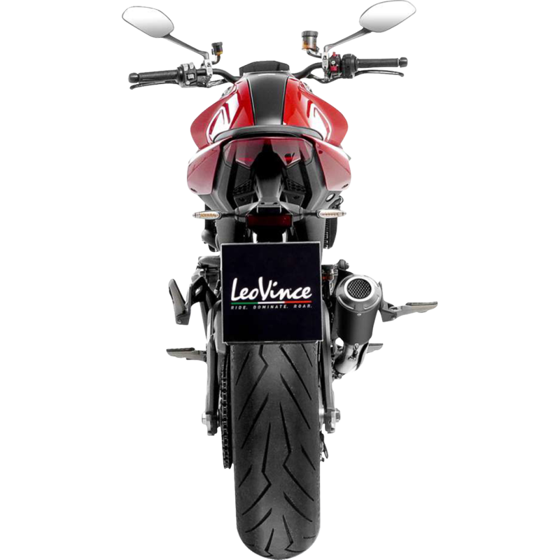 LeoVince LV-10 Black Stainless Steel Slip-On Exhaust