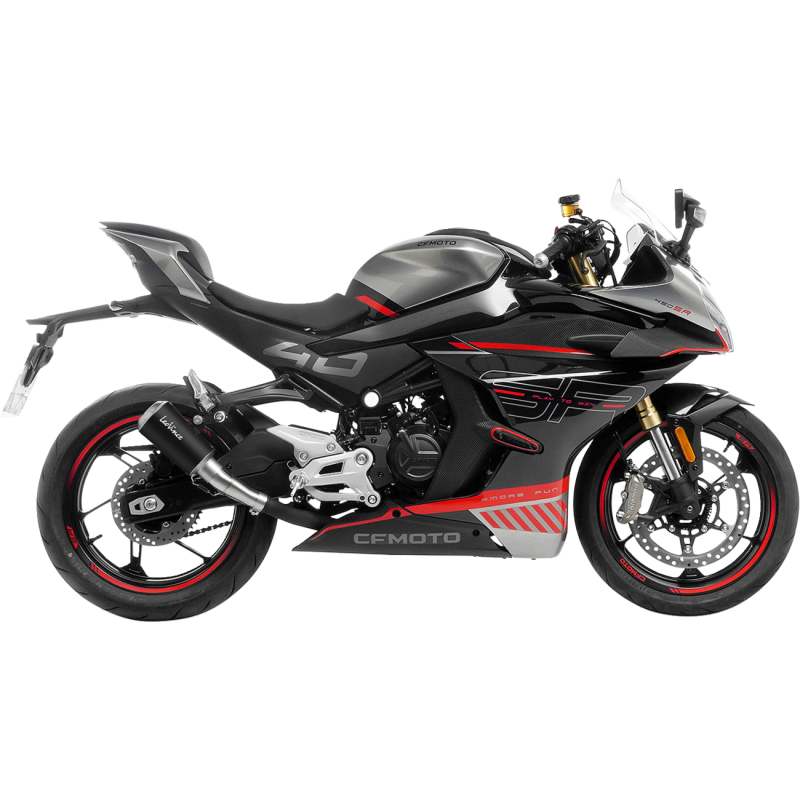 LeoVince LV-10 Black Stainless Steel Slip-On Exhaust