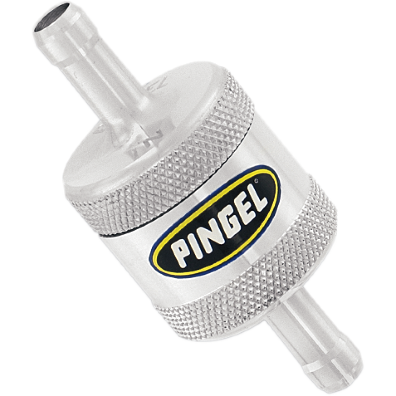 Pingel 5/16" aluminum machined satin-finish fuel filter