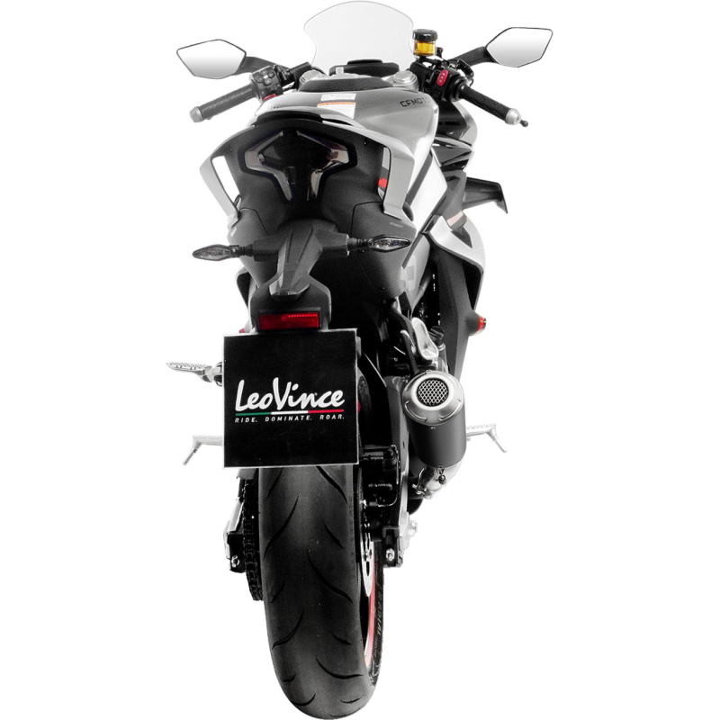 LeoVince LV-10 Black Stainless Steel Slip-On Exhaust