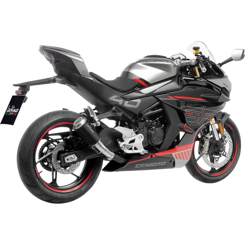 LeoVince LV-10 Black Stainless Steel Slip-On Exhaust