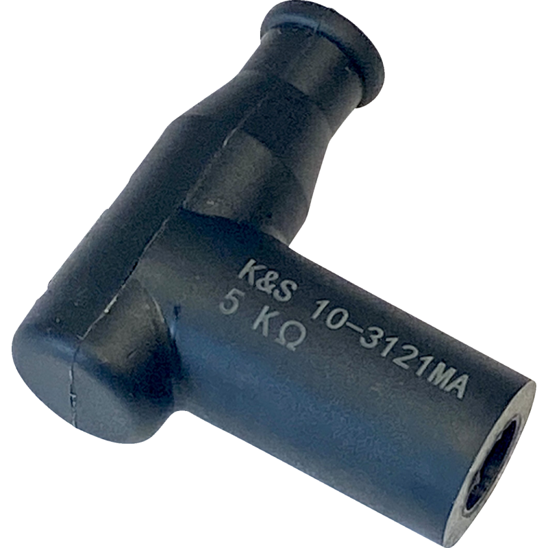 T Type Spark Plug Resistor Cover, Black Rubber