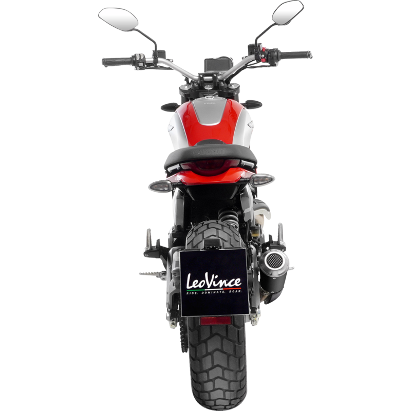 LeoVince LV-10 Black Stainless Steel Slip-On Exhaust