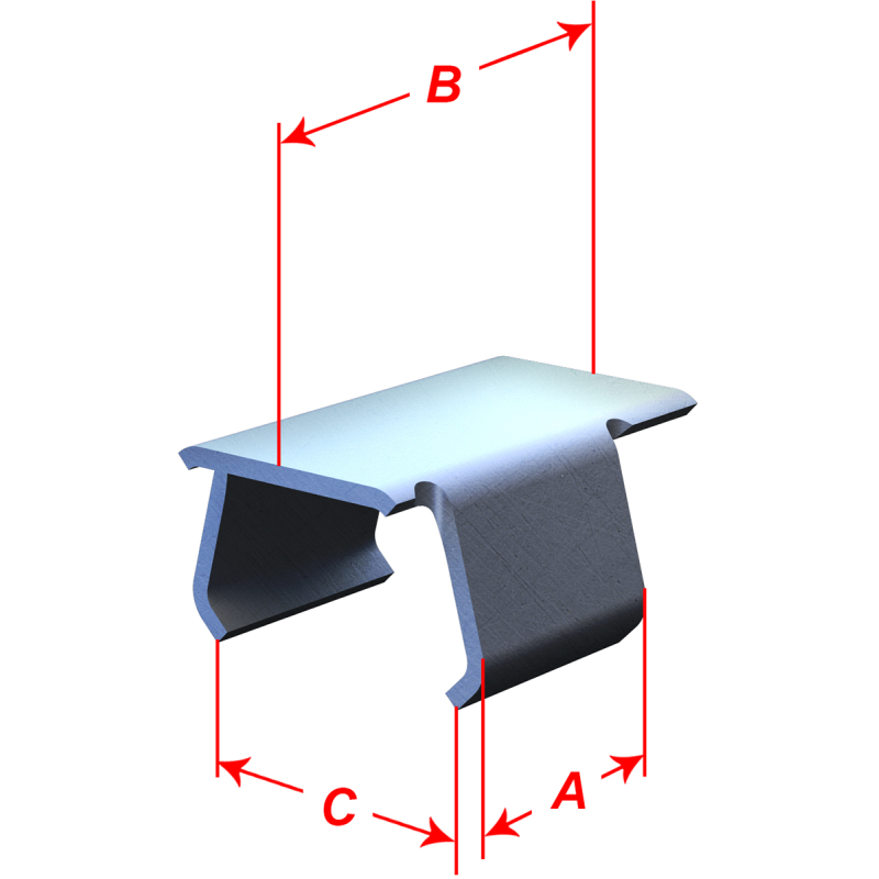Camso Small Flat Tab Track Clip 1240-0245