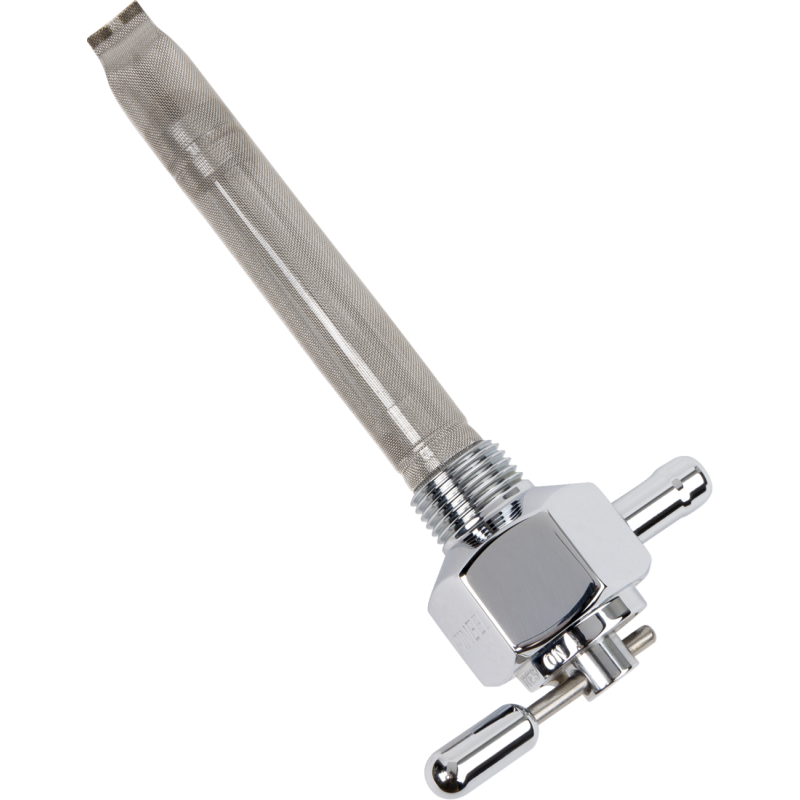 Fuel Valve 180° Inward - Smooth Chrome