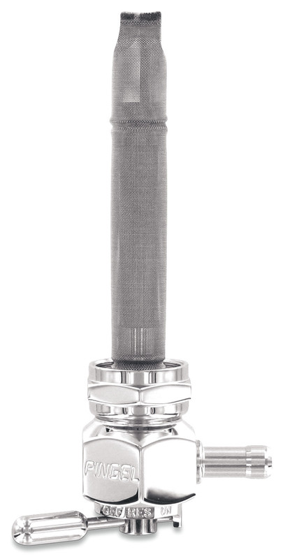 Fuel Valve 180° Inward - Smooth Chrome