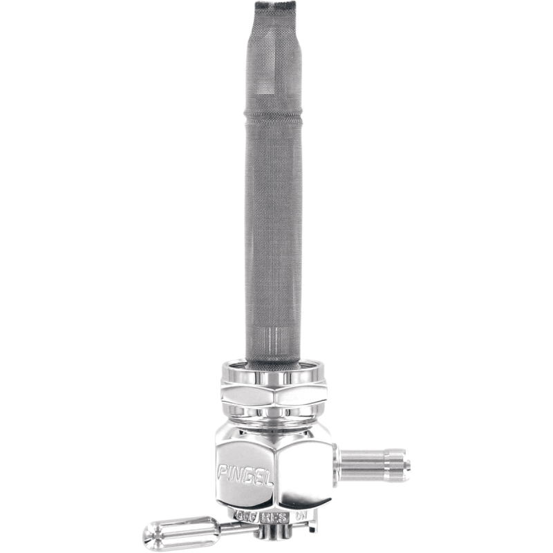 Pingel Power-Flo Fuel Valve - 22 MM HEX, Smooth (chrome)