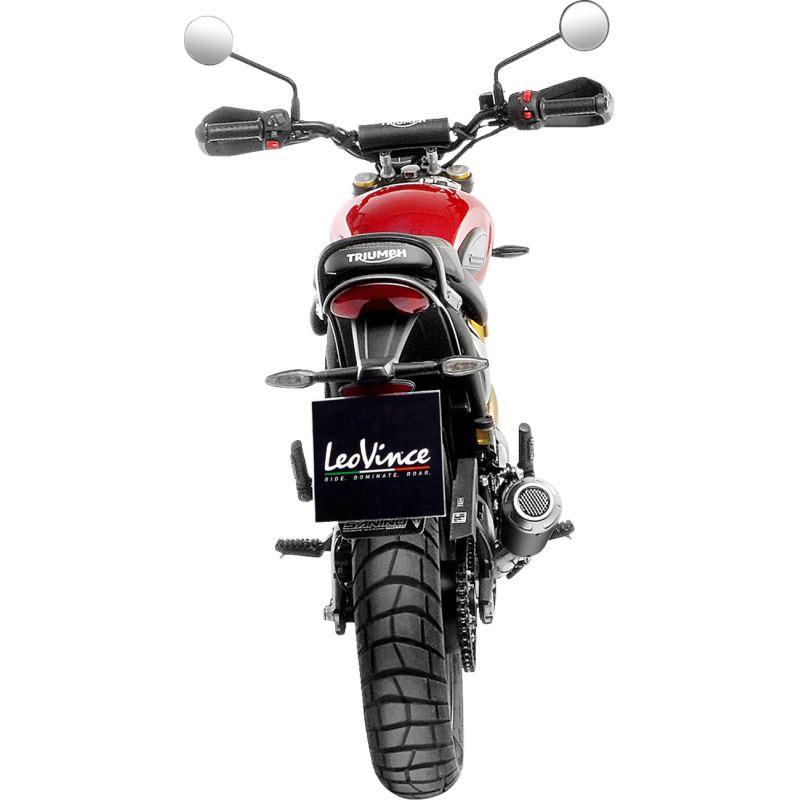 LeoVince LV-10 Black Stainless Steel Slip-On Exhaust