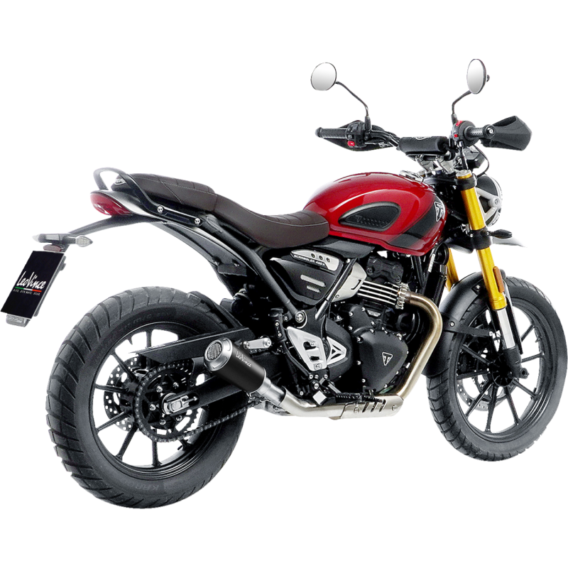 LeoVince LV-10 Black Stainless Steel Slip-On Exhaust