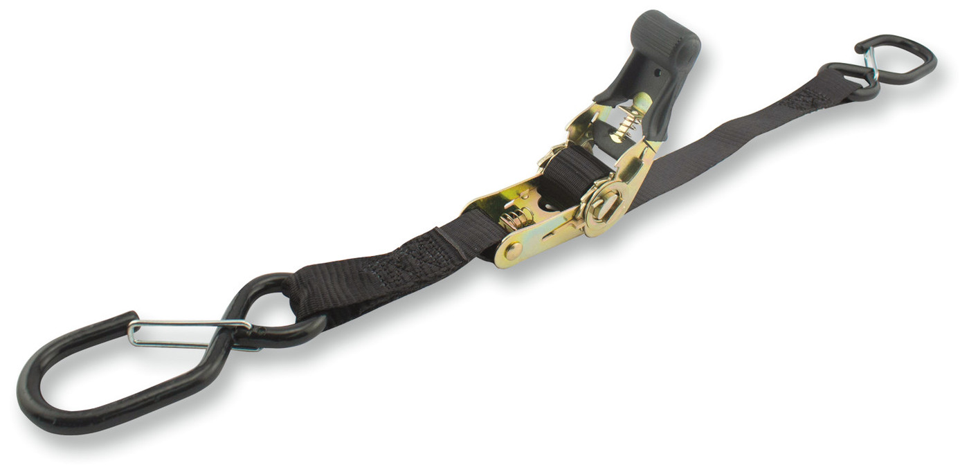 Erickson Medium-Duty Ratchet Tie-Downs with Safety Clip Hooks
