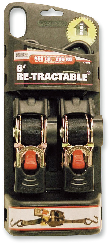 Erickson Retractable Ratcheting Tie-Down Straps