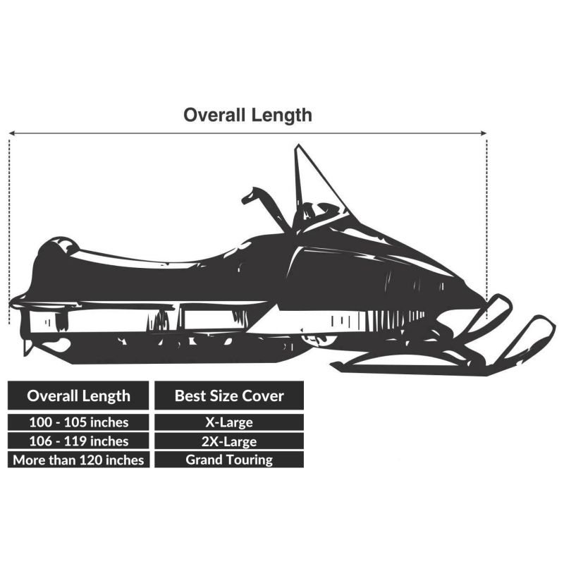 Universal Trailerable Snowmobile Cover, XL