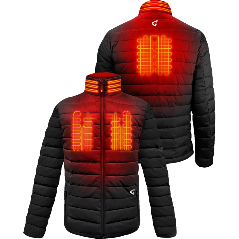 7V Khione Insulated Heated Jacket 2.0 - Black - Size S