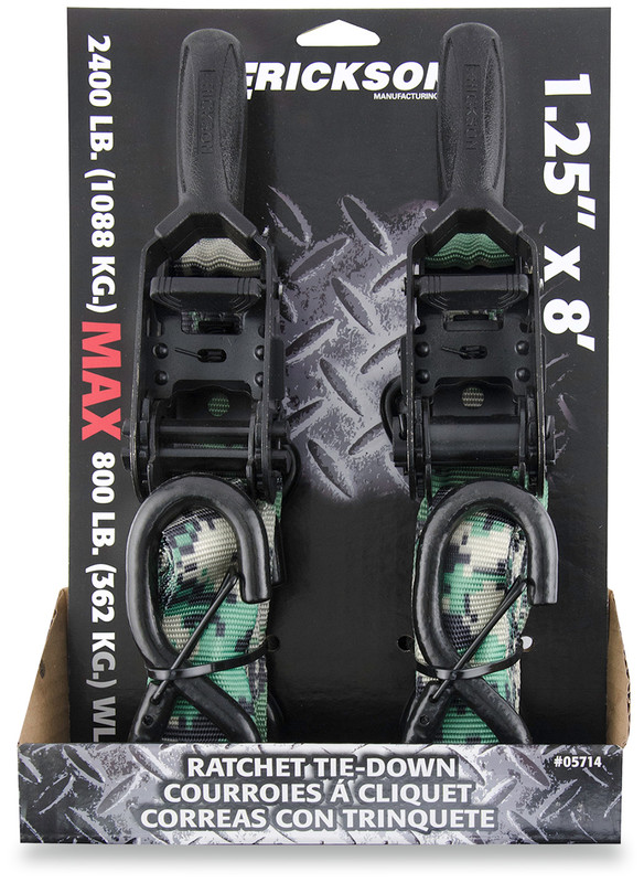 Digital Camo Ratcheting Tie-Down Straps (2 pk.)