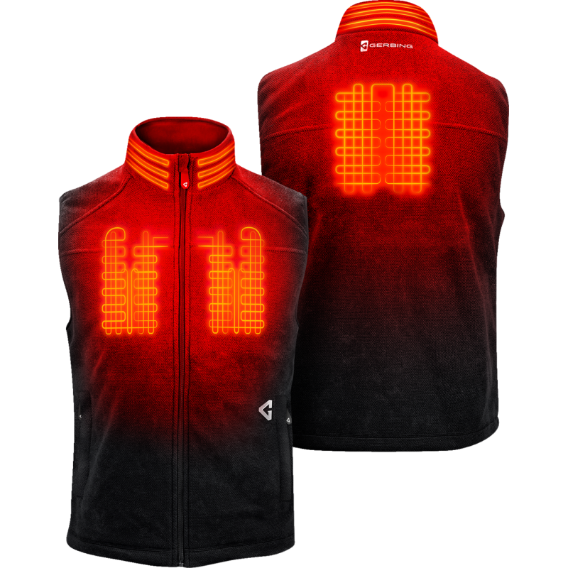 7V Thermite Fleece Heated Vest 2.0 - Black - Size S