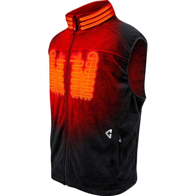 7V Thermite Fleece Heated Vest 2.0 - Black - Size M