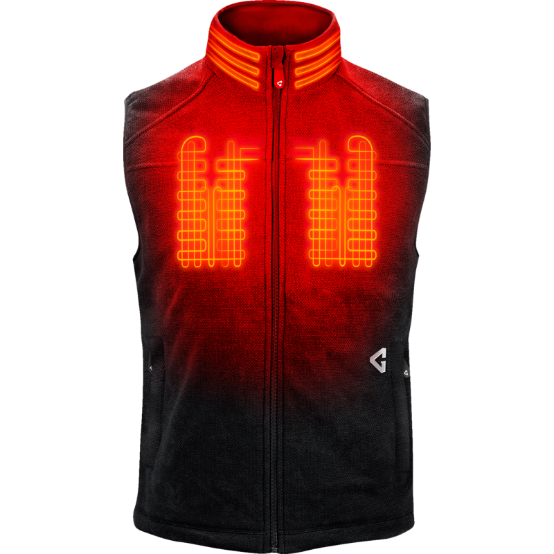 7V Thermite Fleece Heated Vest 2.0 - Black - Size XL