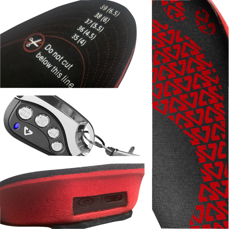 3V Rechargeable Heated Insoles - Size L/XL