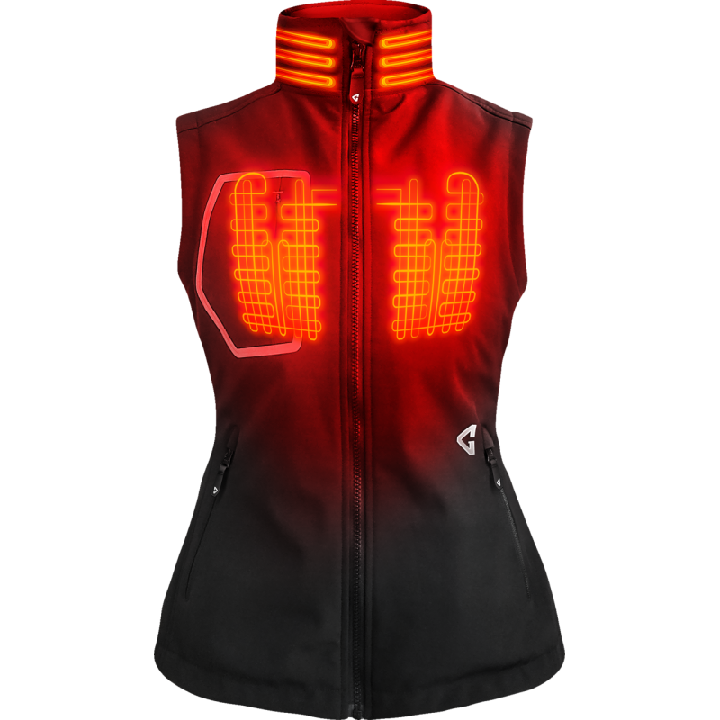Women's 7V Torrid Softshell Heated Vest 2.0 - Black, L