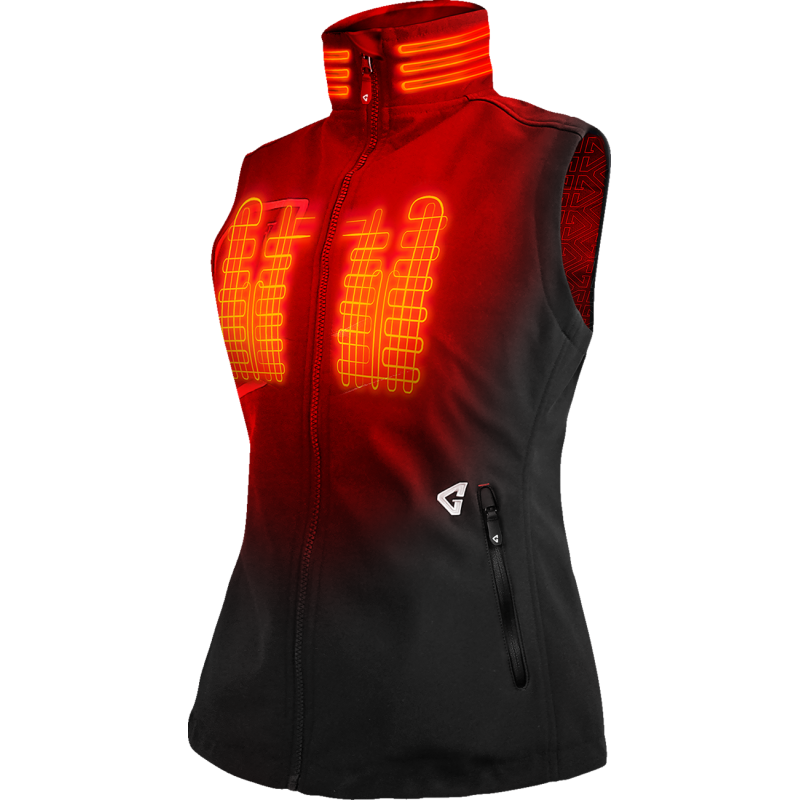 Women's 7V Torrid Softshell Heated Vest 2.0 - Black, XL