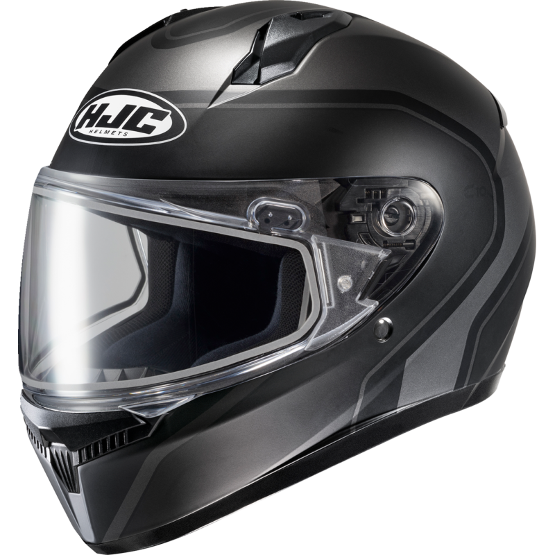 HJC C10 Elie Helmet - Semi-Flat Black/Gray - Size S