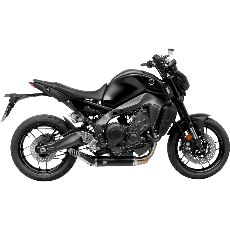 LV Race Exhaust, Black stainless steel, Yamaha MT-09/SP 21-23