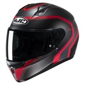 (image for) HJC C10 Youth Snow Helmet Elie, Semi-Flat Black/Red, Size XS
