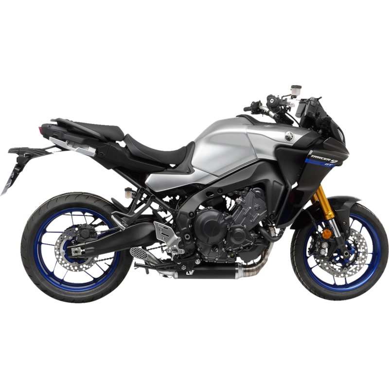 LV Race Exhaust, Black stainless steel, Yamaha Tracer 9/GT 21-23