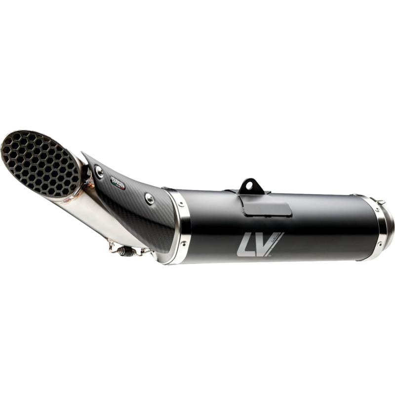 LV Race Exhaust, Black stainless steel, Yamaha Tracer 9/GT 21-23