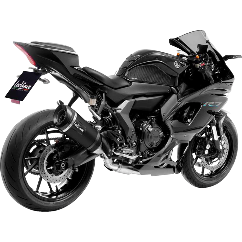 Factory S Exhaust System, Black stainless steel, Yamaha YZF-R7 21-24