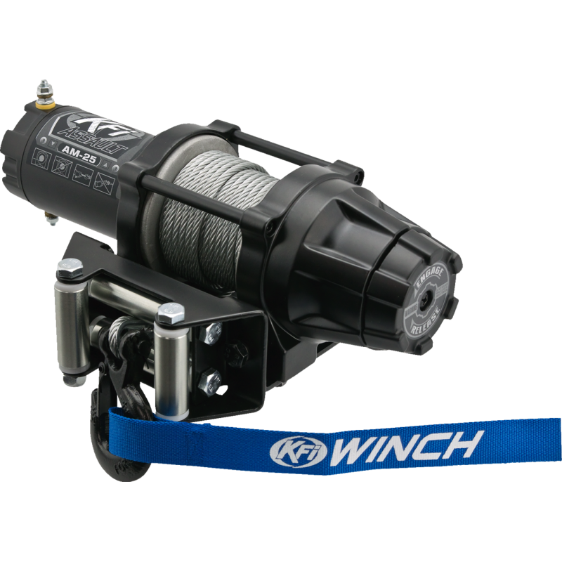 KFI ATV Assault Winch 2,500 lb. with Steel Cable
