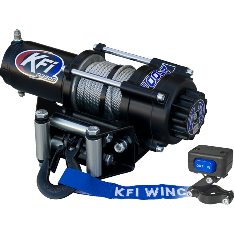 A2500-R2 ATV Steel Cable Winch (2500 lbs)