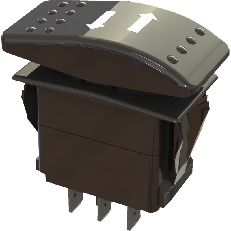 Actuator switch rocker