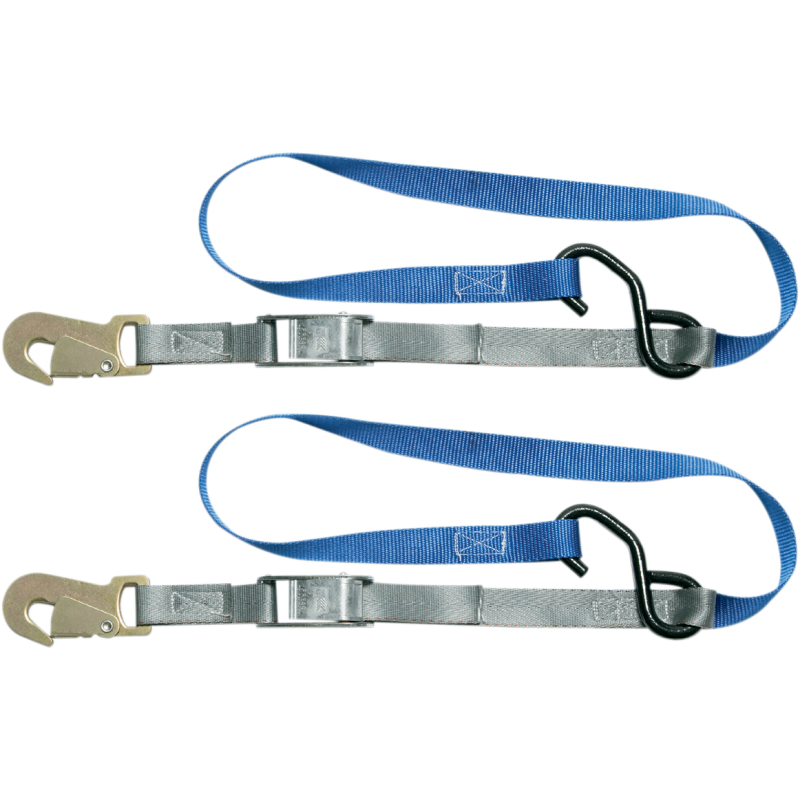 Cinchtite 4 Tie-Downs with Snap Hooks and Soft Loops (1" x 6')