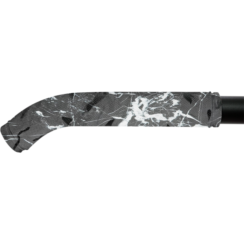 7" Colored Rubber Grips - Black/white/gray swirl